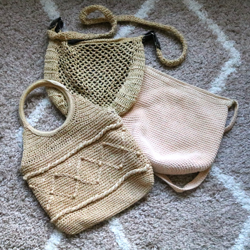 Women string handbags - string,