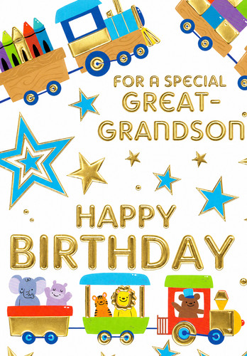 Great grandson birthday - birthday, card