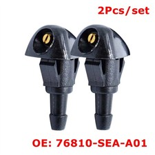 2X Front Windscreen Washer Nozzle Spray Jet Fit For Honda Civic Jazz CR-V Accord