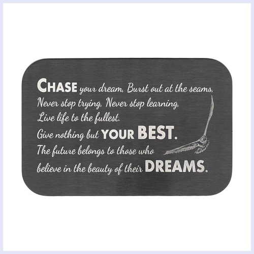 Stainless steel chase your - steel,