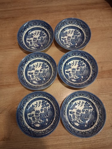 Churchill willow pattern set - churchill,