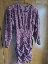 Gorgeous Zara Burgundy Red Dress Size Small Body on Fit