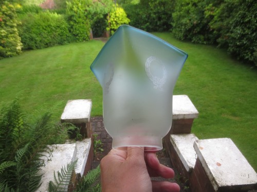 Antique fosted glass etched - ,