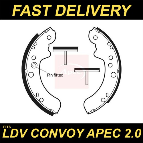 Apec brake shoes - fits, ldv