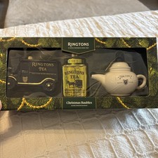 Ringtons Tea Christmas Tree Decorations. New in box vintage style fab