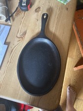 Oval Cast Iron Skillet Pan