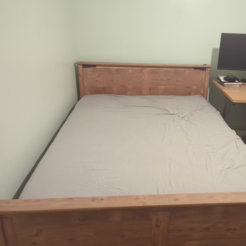 Pure wood double bed - pure,