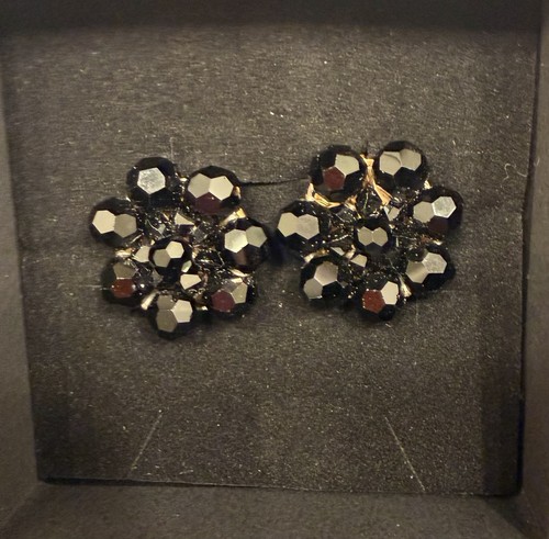 Vintage rhinestone clip - clip, on