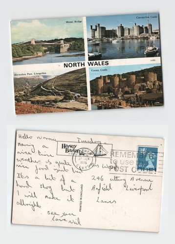 Postcard north wales - postcard,