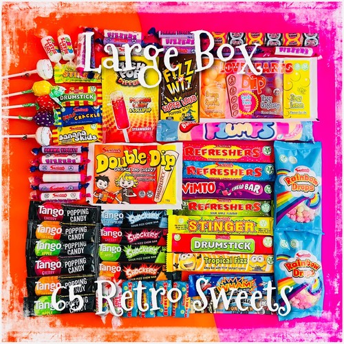 Large retro sweets hamper - large,