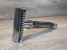 Yaqi Adjustable Gun Metal Chrome Double Edge Safety Razor
