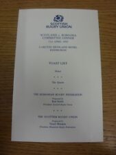 21/04/1995 Rugby Union: Scotland v Romania - Scottish Rugby Union 'Committee Din