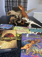 Ultimate Dinosaur Bundle Roboraptor  Jurassic World Rex Encyclopedia Trilogy DVD