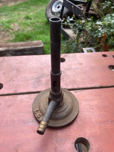 Vintage cast metal bunsen - vintage,