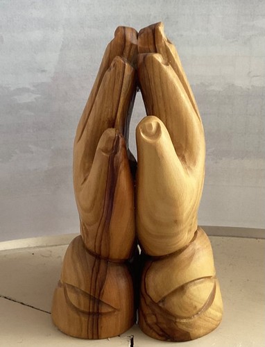 Olive wood praying - wood, hands