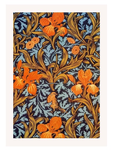 Floral art nouveau poster - floral,