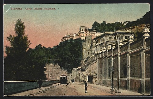 Postcard naples corso - postcard, naples,