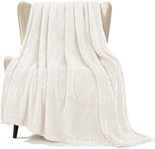 Extra large fuzzy fleece throw - large,