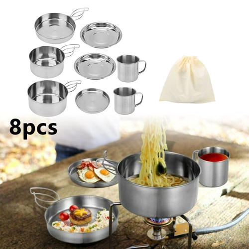 8pcs stainless steel - stainless,