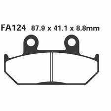 Pair of EBC HH brake pads