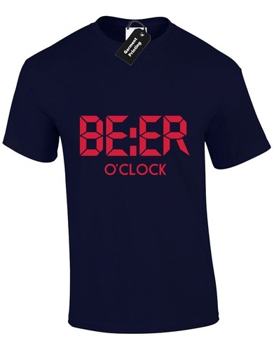 Beer clock mens shirt - o,