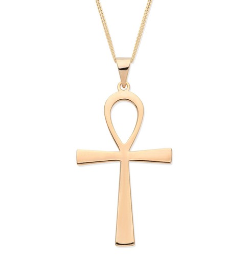 9ct yellow gold silver ankh - gold,