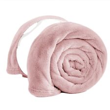 Super Soft Fleece Blanket Sofa Bed Throw Large Faux Fur Reversible Travel Throw