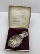 Hall-marked Silver Caddy Spoon