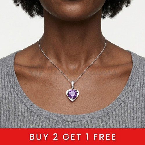 Purple solitaire amethyst - purple,