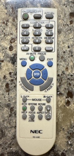 Nec 448e projector remote - rd-448e,