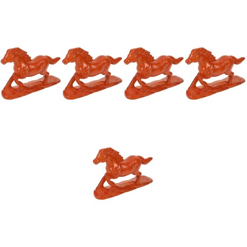 Decorative wood horse figurine - decorative,