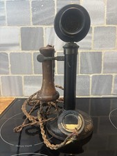 Original Antique 1920s Candlestick Two Piece Telephone