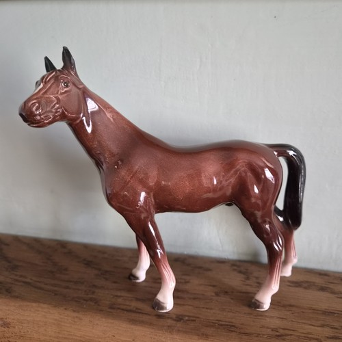 Vintage ceramic horse figurine - ceramic,