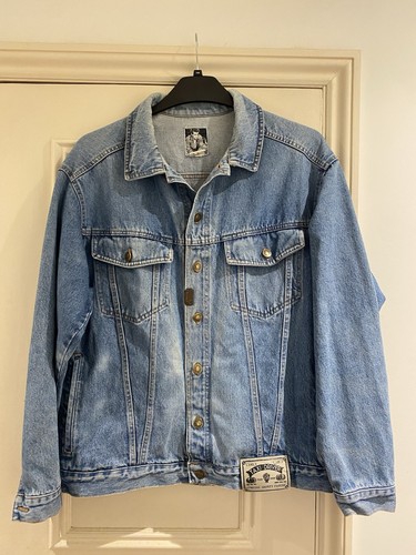 Vintage denim jacket taxi - denim,
