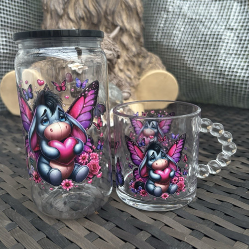 Clear glass coffee - mug, &