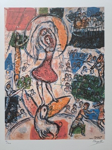 Marc chagall signed circus - marc,