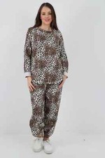 Womens Animal Print Top Bottom
