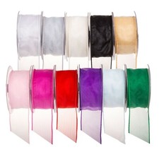 Wired edge organza ribbon - edge,
