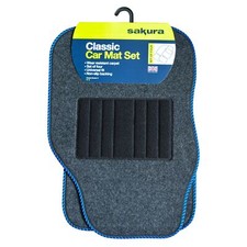Grey Carpet Car Floor Mat Set