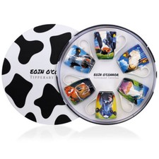Eoin O'Connor Set of 6 Cow Mugs Gift Boxed in Hat Box by Tipperary Crystal
