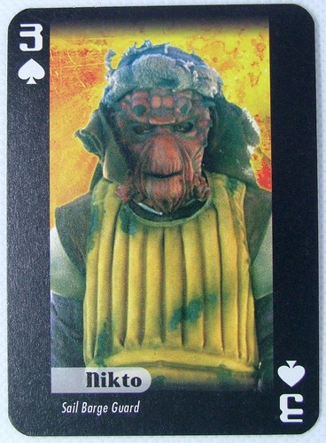 Playing card star wars - x,
