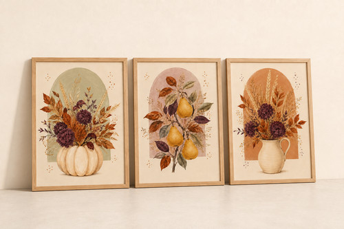 Set autumn botanical - set,