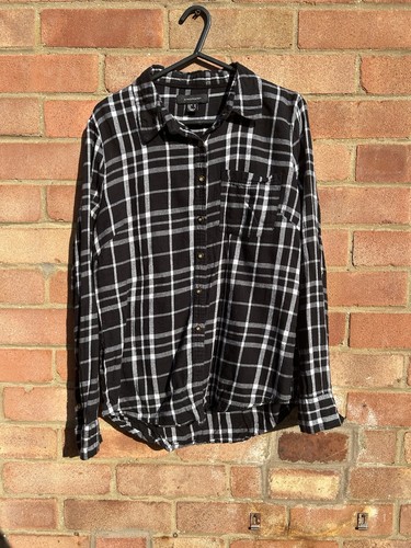Atmosphere black white check - black,