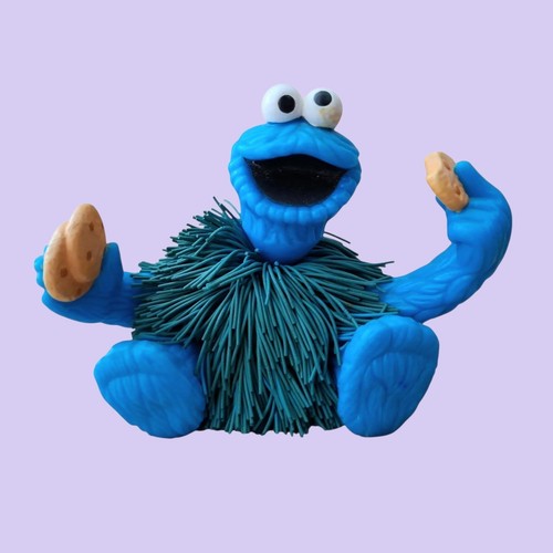 Vintage blue cookie monster - 4",