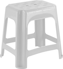 Large Tall Plastic Stool White