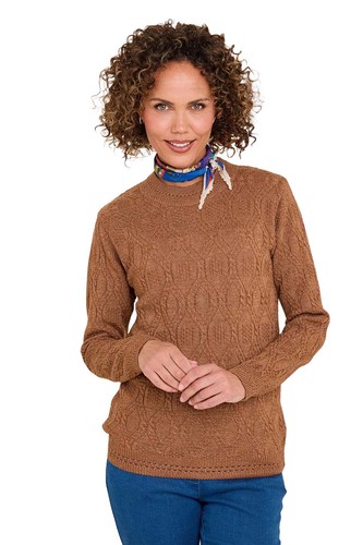 Ladies knit cable diamond - cable, &