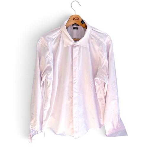 Mens white dress shirt - white,