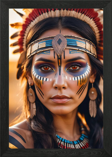 Native american woman portrait - american,
