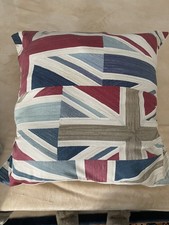 Large Marks & Spencer Deconstructed Union Jack Cushion - 20"x20"