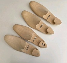 Wooden Italian Made Shoe Trees 2 Pairs Size UK 9 - 9.5